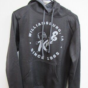 NWOT Kinze Black Fleece Hoodie Sweatshirt PTX Small